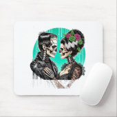 Halloween Lovers Frankenstein Skeleton For Men Wom Mousepad (Mit Mouse)
