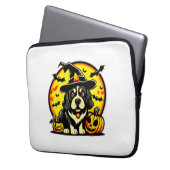 Halloween Lowchen Hund Laptopschutzhülle (Vorderseite Links)