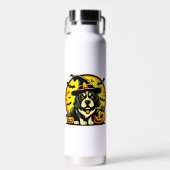 Halloween Lowchen Hund Trinkflasche (Vorne)