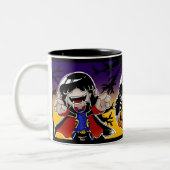 Halloween Lucy Zweifarbige Tasse (Links)