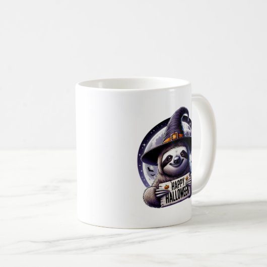 Halloween Luiaard Kaffeetasse (VorderseiteRechts)