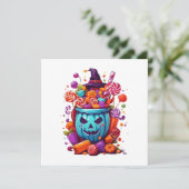 Halloween lustig einladung (Stehend Vorderseite)