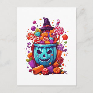 Halloween lustig postkarte