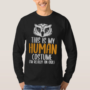 Halloween Lustige Erwachsene Kind Eule Bekleidung T-Shirt