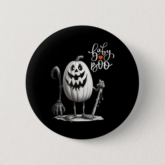 Halloween lustiger Baby Jungen Mädchen Button (Vorderseite)