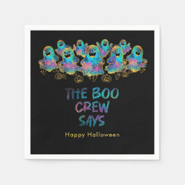 Halloween Lustiger Geist Faus Glitter Serviette