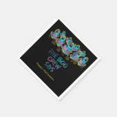 Halloween Lustiger Geist Faus Glitter Serviette (Ecke)
