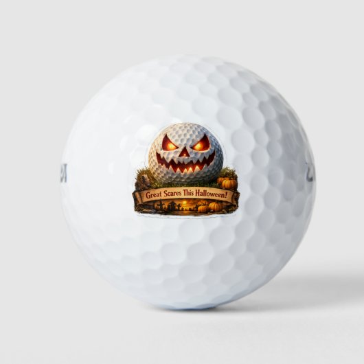 Halloween lustiger Golfball (Vorderseite)