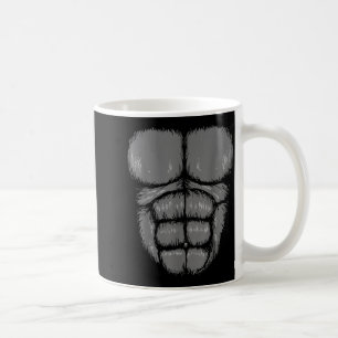 Halloween lustiger Gorilla-Affe Bauch Brust Kostüm Kaffeetasse