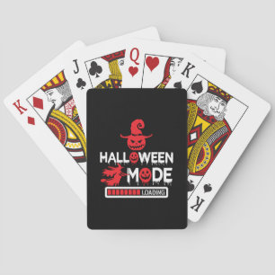 Halloween Lustiger Halloween-Modus Wird Geladen Ge Spielkarten