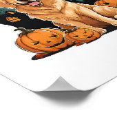 halloween lustiger Hund Poster (Ecke)