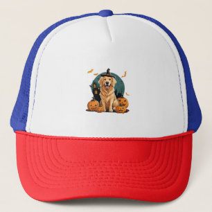 halloween lustiger Hund Truckerkappe