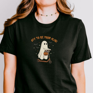 Halloween Lustiger Scooter Geist Paar passende B T-Shirt