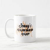 Halloween Lustiger Verfluchter Becher Kaffeetasse (Links)