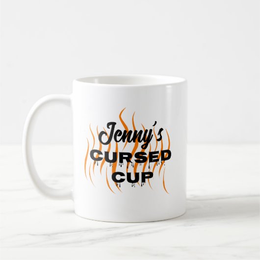 Halloween Lustiger Verfluchter Becher Kaffeetasse (Links)