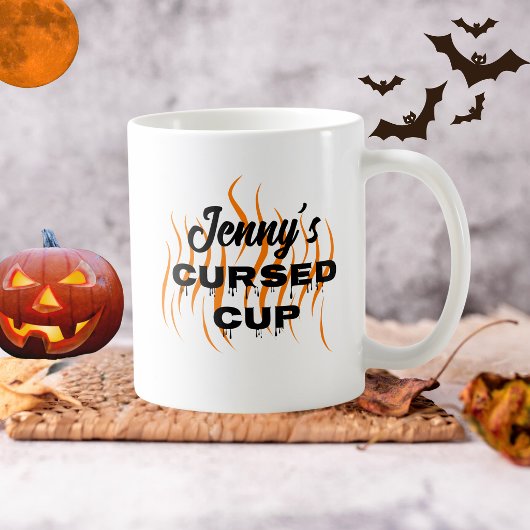 Halloween Lustiger Verfluchter Becher Kaffeetasse