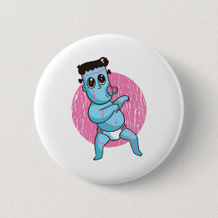 Halloween Lustiger Zombie-Monster - Baby Frankenst Button