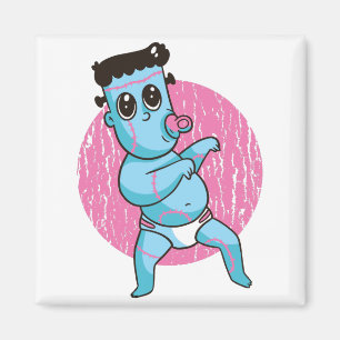 Halloween Lustiger Zombie-Monster - Baby Frankenst Magnet