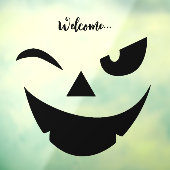 Halloween lustiges Pumkin-Gesicht Fensterklammer Fensteraufkleber (Blatt 3)