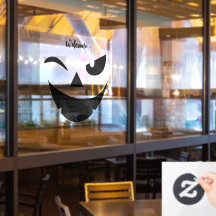 Halloween lustiges Pumkin-Gesicht Fensterklammer