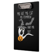 Halloween Ma Hat Ma Cat Birthday Klemmbrett (Links)