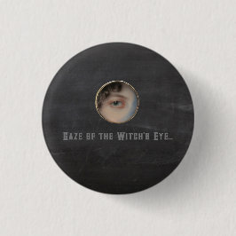 Halloween Macabre Creepy Hexe Eye Button