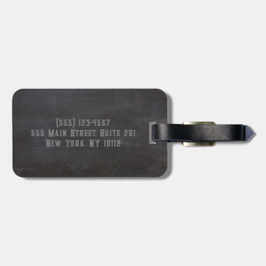 Halloween Macabre Creepy Hexe Eye Gepäckanhänger (Rückseite horizontal)