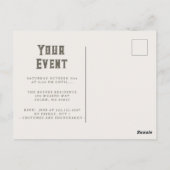 Halloween Macabre Creepy Hexe Eye Postkarte (Rückseite)