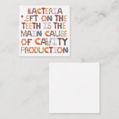 Halloween macht Cavities Funny Card Mitteilungskarte (Vorne/Hinten)