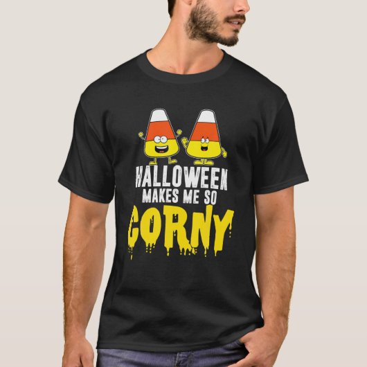 Halloween macht mich so glücklich Halloween Candy T-Shirt (Vorderseite)