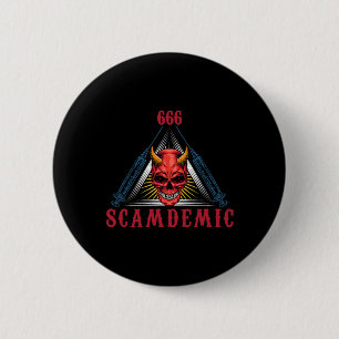 Halloween Mad Scientist Evil Genius Button
