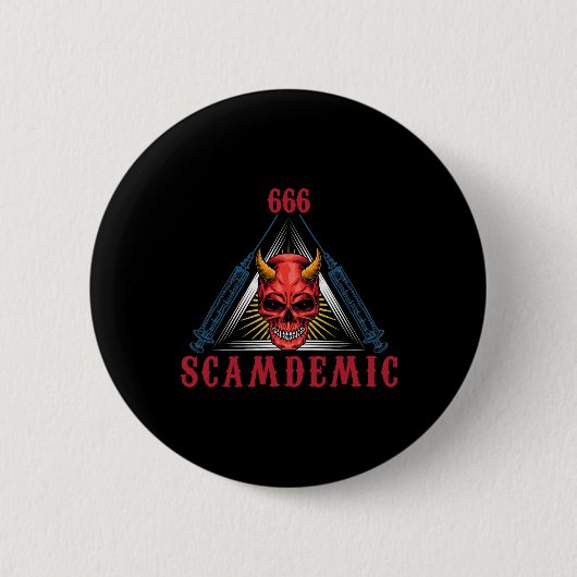 Halloween Mad Scientist Evil Genius Button (Vorderseite)