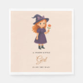 Halloween Mädchen Baby Shower Serviette (Vorderseite)