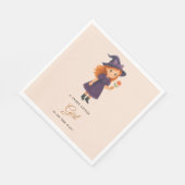 Halloween Mädchen Baby Shower Serviette (Ecke)