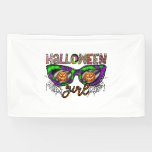 Halloween-Mädchen Banner