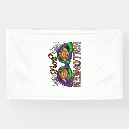Halloween Mädchen Banner (Horizontal)