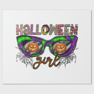 Halloween-Mädchen Geschenkpapier