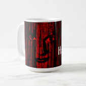 Halloween-Mädchen im Wald Kaffeetasse (Vorderseite Links)
