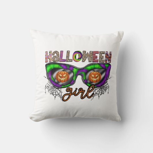 Halloween-Mädchen Kissen (Vorderseite)
