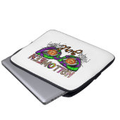 Halloween-Mädchen Laptopschutzhülle (Vorne Knopf)