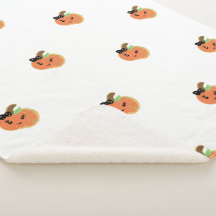 Halloween-Mädchen Mini-Kürbis-Kekse Sherpadecke