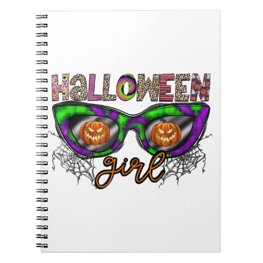 Halloween-Mädchen Notizblock (Vorderseite)