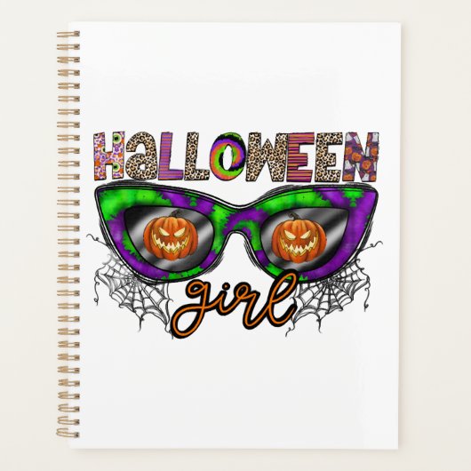 Halloween-Mädchen Planer (Vorderseite)