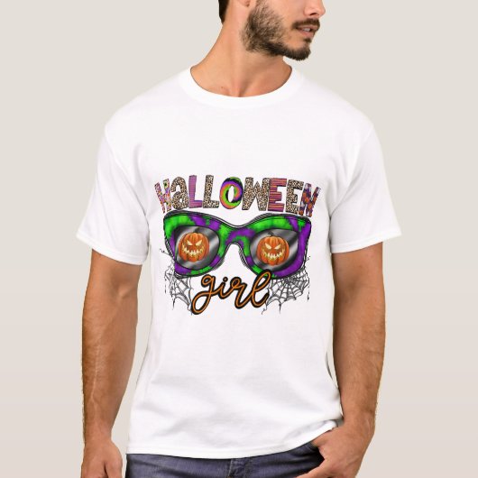 Halloween-Mädchen T-Shirt (Vorderseite)