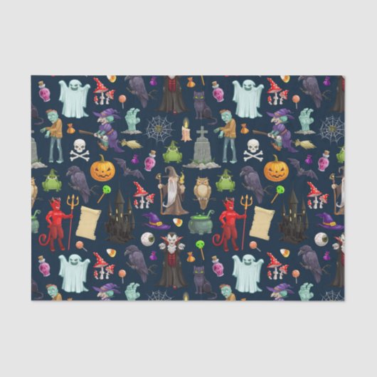 Halloween Madness Seidenpapier (Vorderseite)