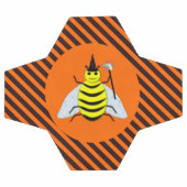 Halloween Magic Bee Hexe Orange und Schwarze Strei Fußball (Flach)