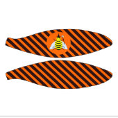 Halloween Magic Bee Hexe Orange und Schwarze Strei Mini Basketball (Panele)