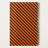 Halloween Magic Bee Hexe Orange und Schwarze Strei Planer (Rückseite)