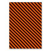 Halloween Magic Bee Hexe Orange und Schwarze Strei Tischnummer (Rückseite)