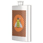 Halloween Magic Bee Hexe und Black Stripes Flachmann (Links)